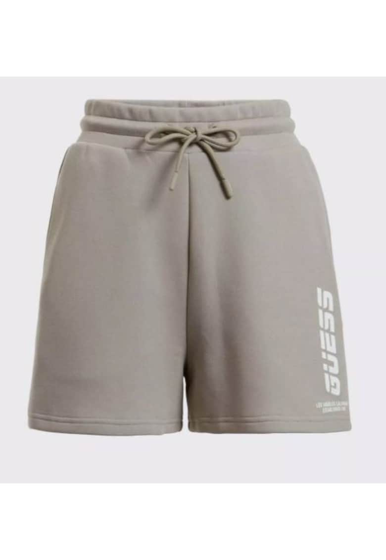 Guess Pantaloni scurti cu logo si snur -