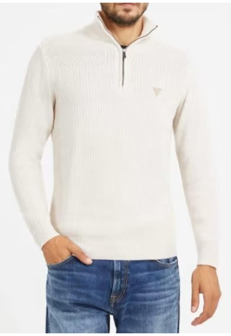 Guess Pulover - Poliamida - Crem - 49878 - Crem