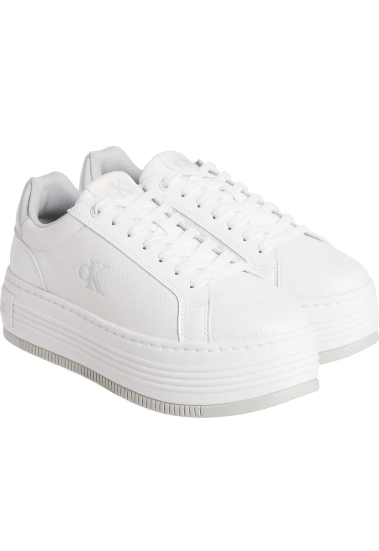 Pantofi sport - casual - piele - alb -