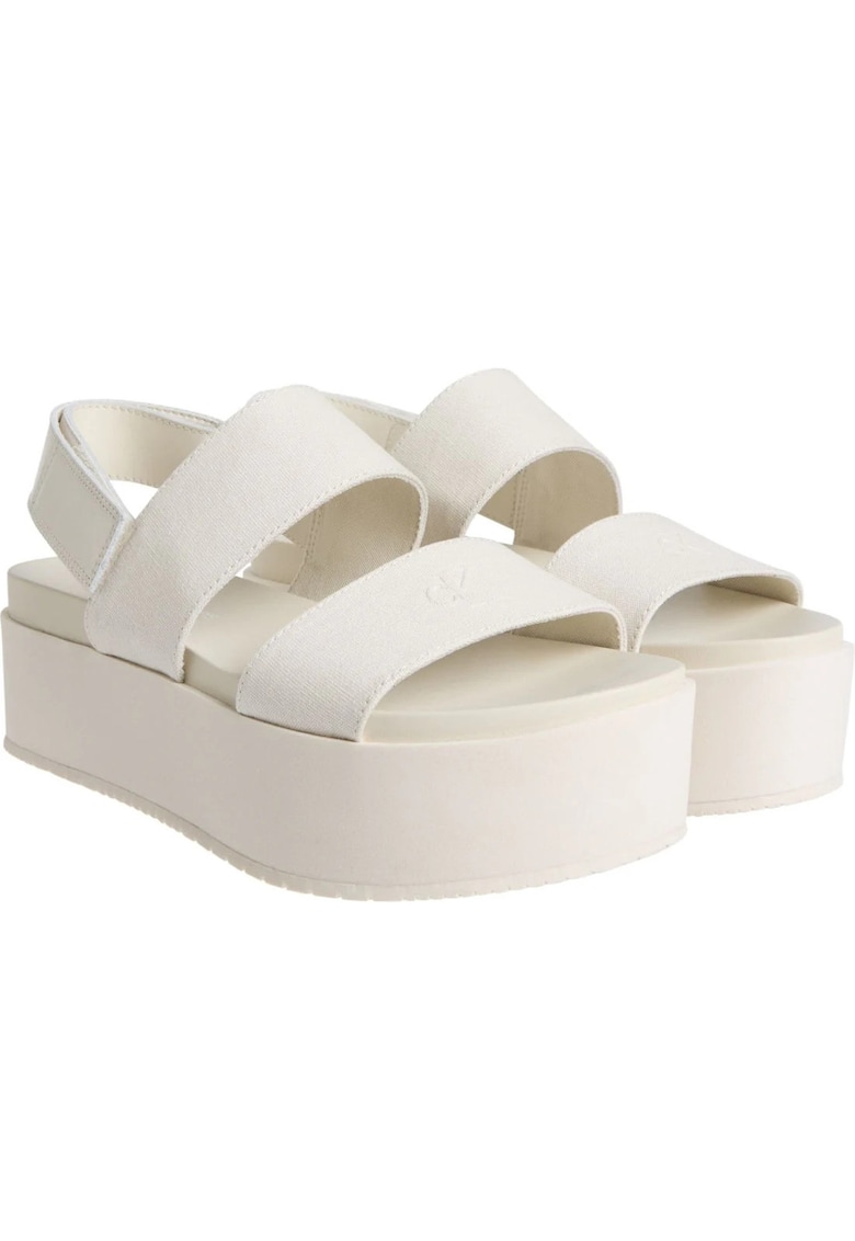 Sandale flatform cu inchidere cu velcro