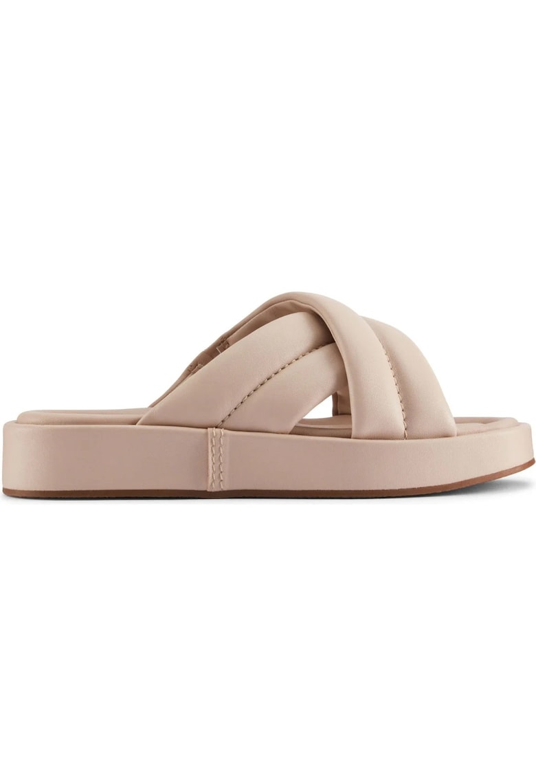 Papuci - casual - roz - piele naturala