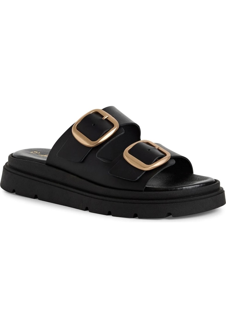 Saboti casual - piele naturala - negru