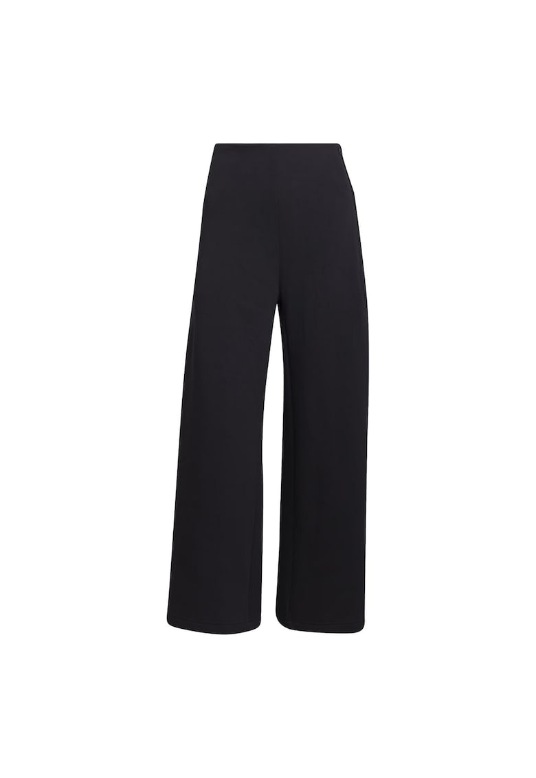 Pantaloni sport dama - bumbac/poliester/elastan - negru -
