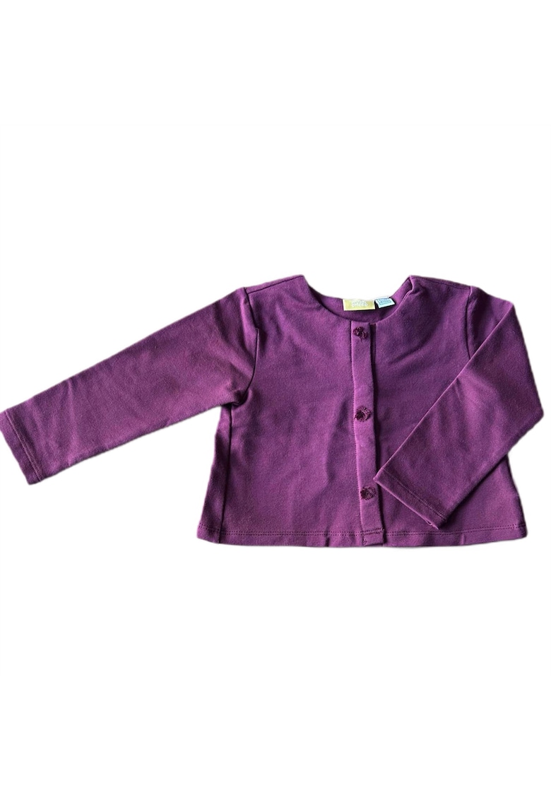 Pulover pentru copii  bumbac/elastan - croiala clasica - maneci lungi - mov