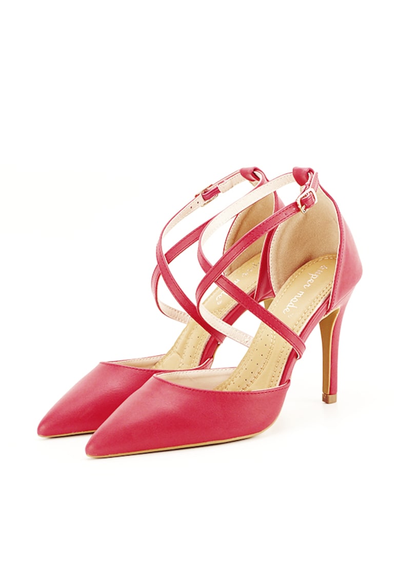 Pantofi rosii cu toc cui Zoe 04 7781