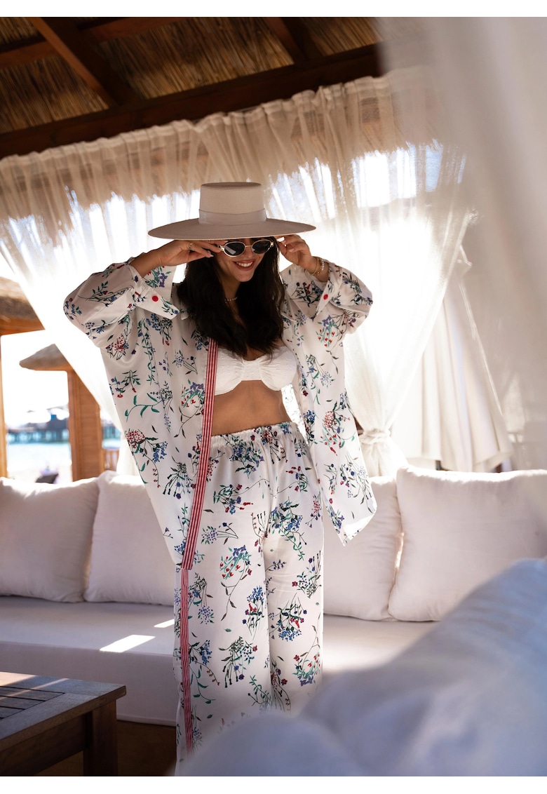 Set pentru plaja cu imprimeu floral Sakura Bloom -