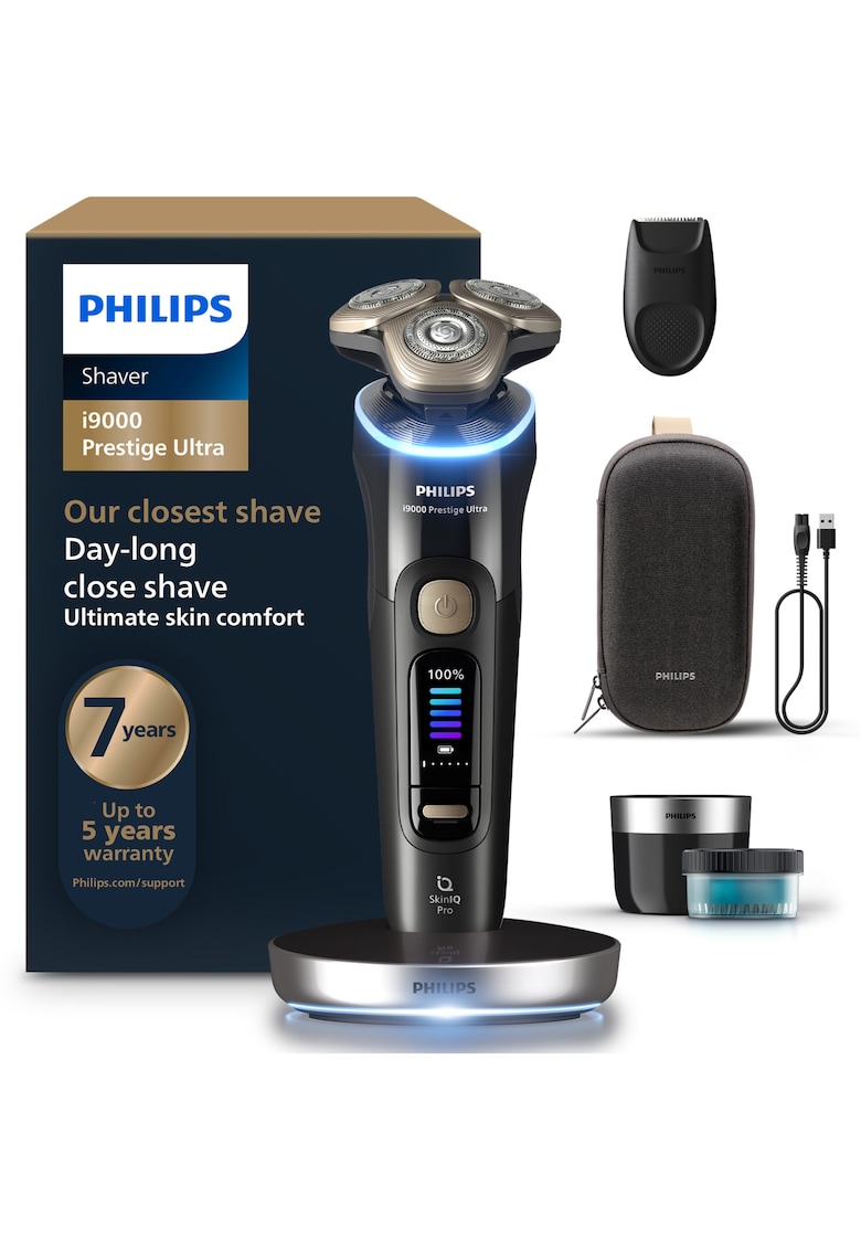 Aparat electric de barbierit i9000 Prestige Ultra XP9400/31 - tehnologie SkinIQ Pro