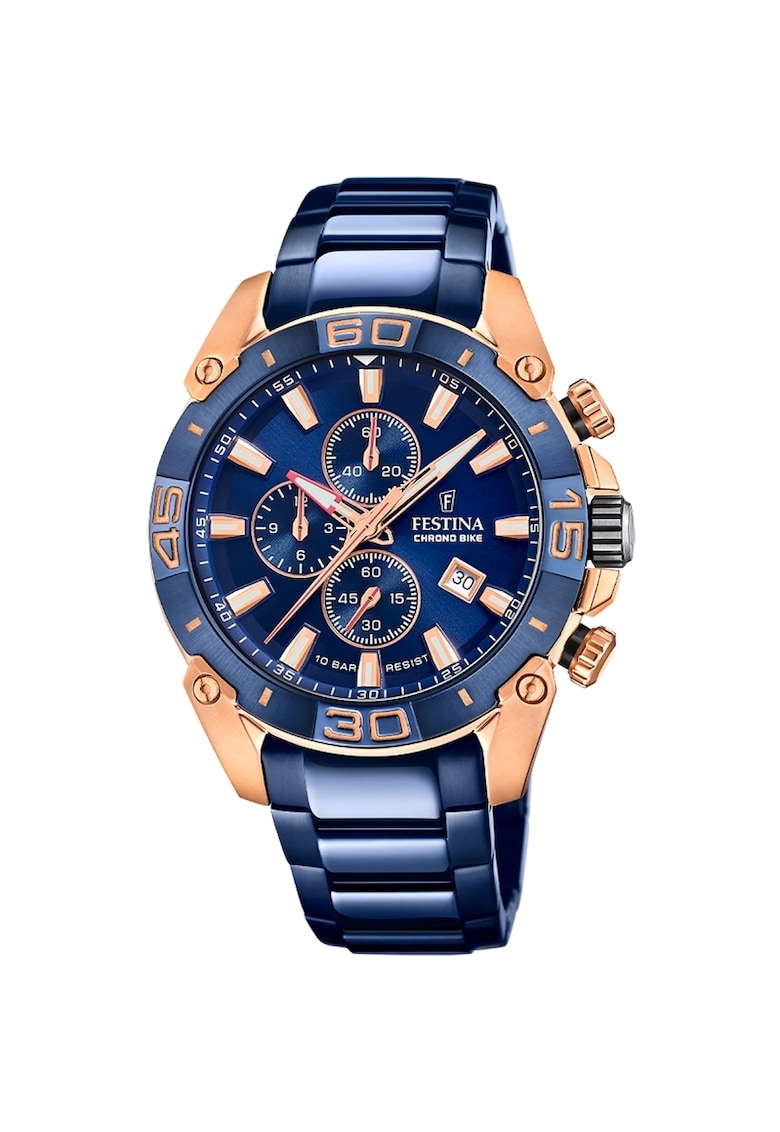 Ceas barbatesc F20711/1 Quartz Albastru