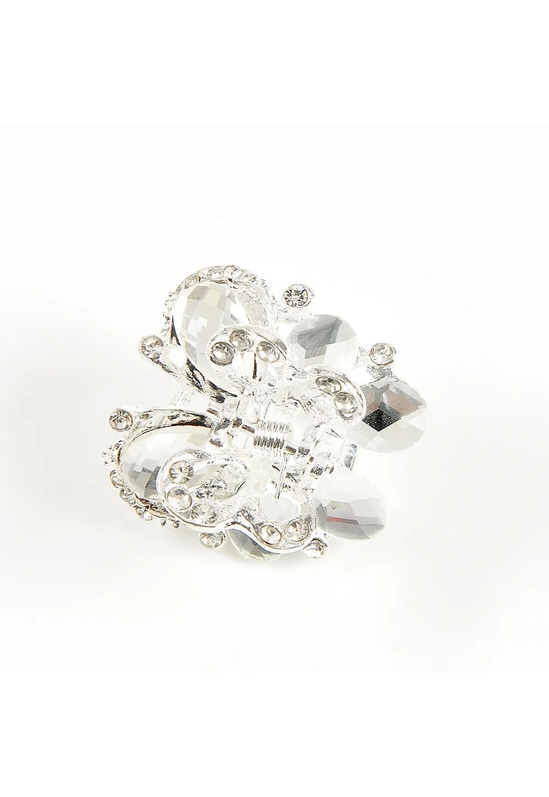 Cleste argintiu de par cu pietre acrilice