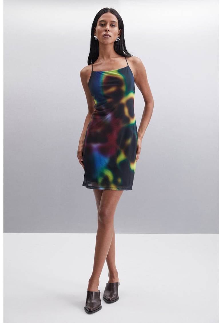 Rochie mini cambrata cu model