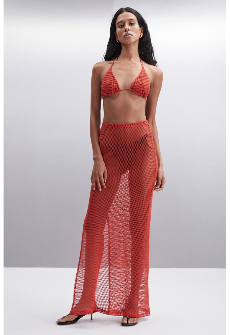 Fusta lunga cu talie inalta