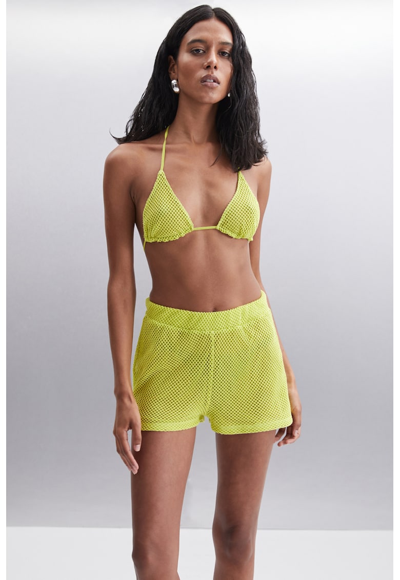 Pantaloni scurti de baie din plasa