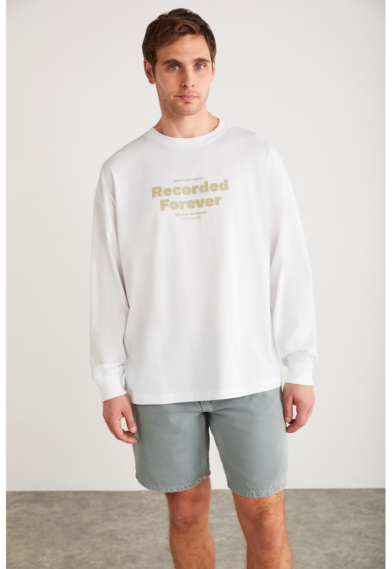 Bluza de trening cu imprimeu text