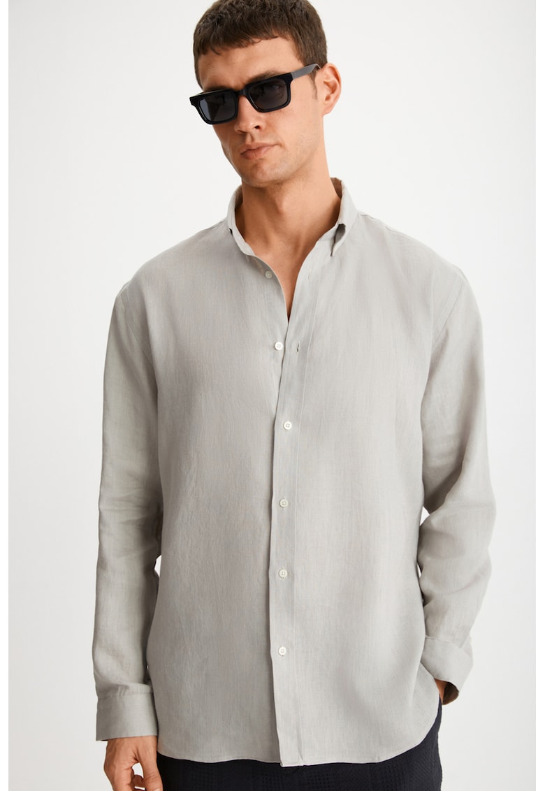 Camasa regular fit din amestec de in Hendra