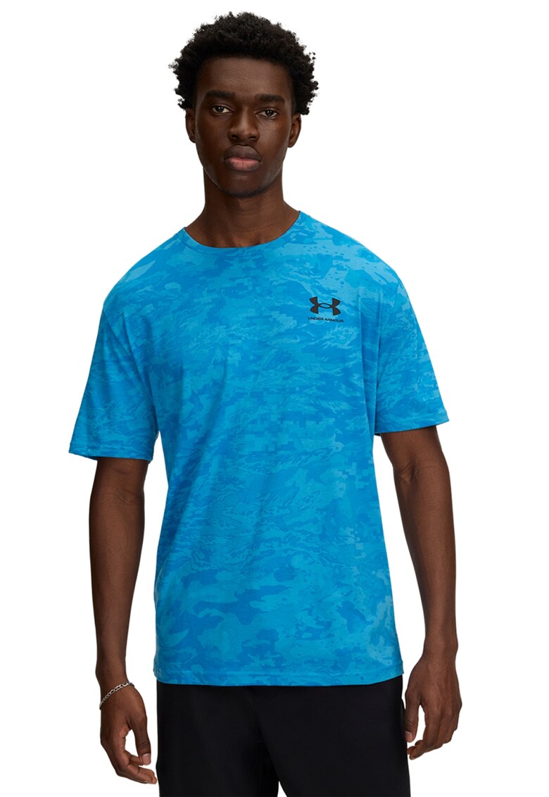 Tricou lejer ABC Camo - Albastru