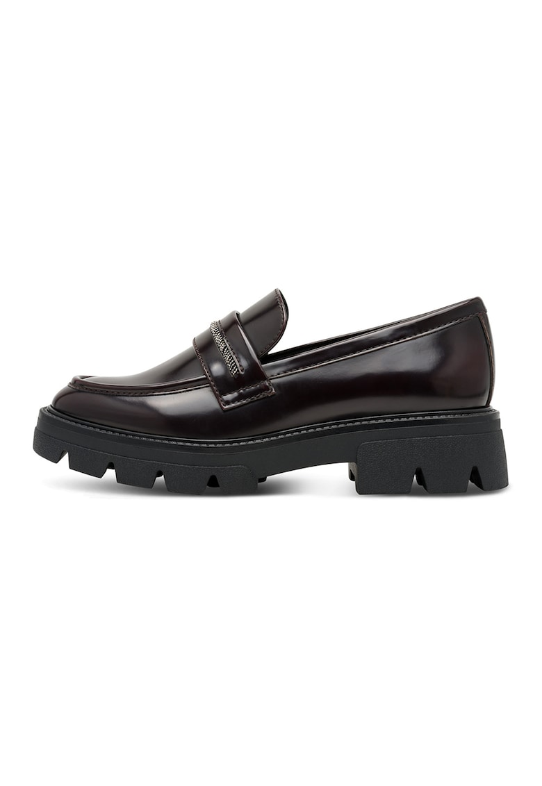Pantofi loafer din piele ecologica cu aspect lacuit Pantofi loafer din piele ecologica cu aspect lacuit
