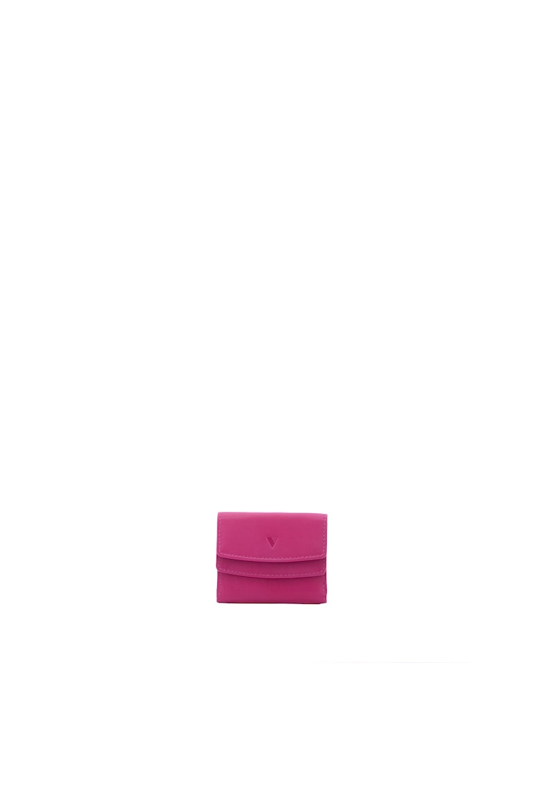 Portofel pliabil din piele ecologica - Fucsia