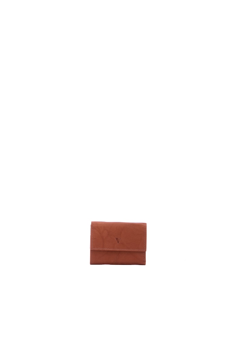 Portofel pliabil din piele ecologica - Caramel