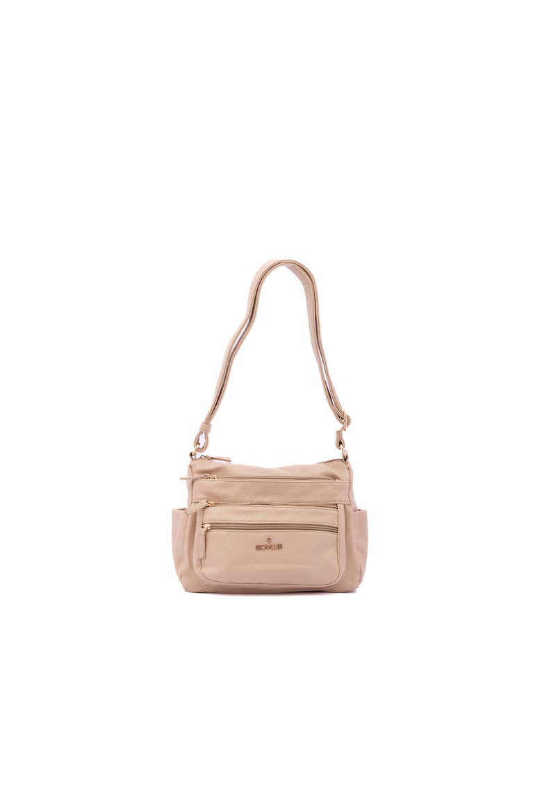 Geanta crossbody din piele ecologica cu detaliu logo