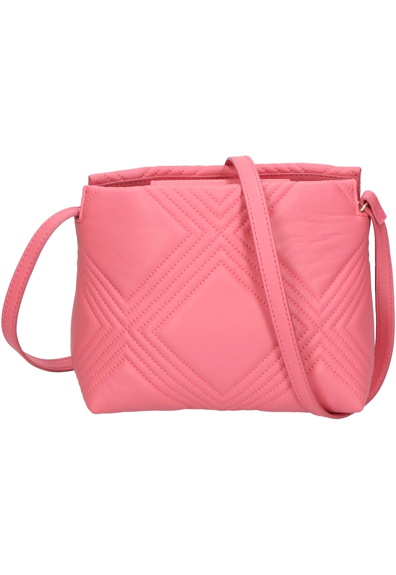 Gave Lux Geanta crossbody de piele - cu design matlasat - Roz