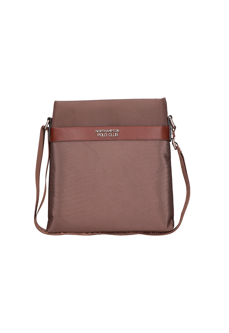 Geanta crossbody din material textil - Maro