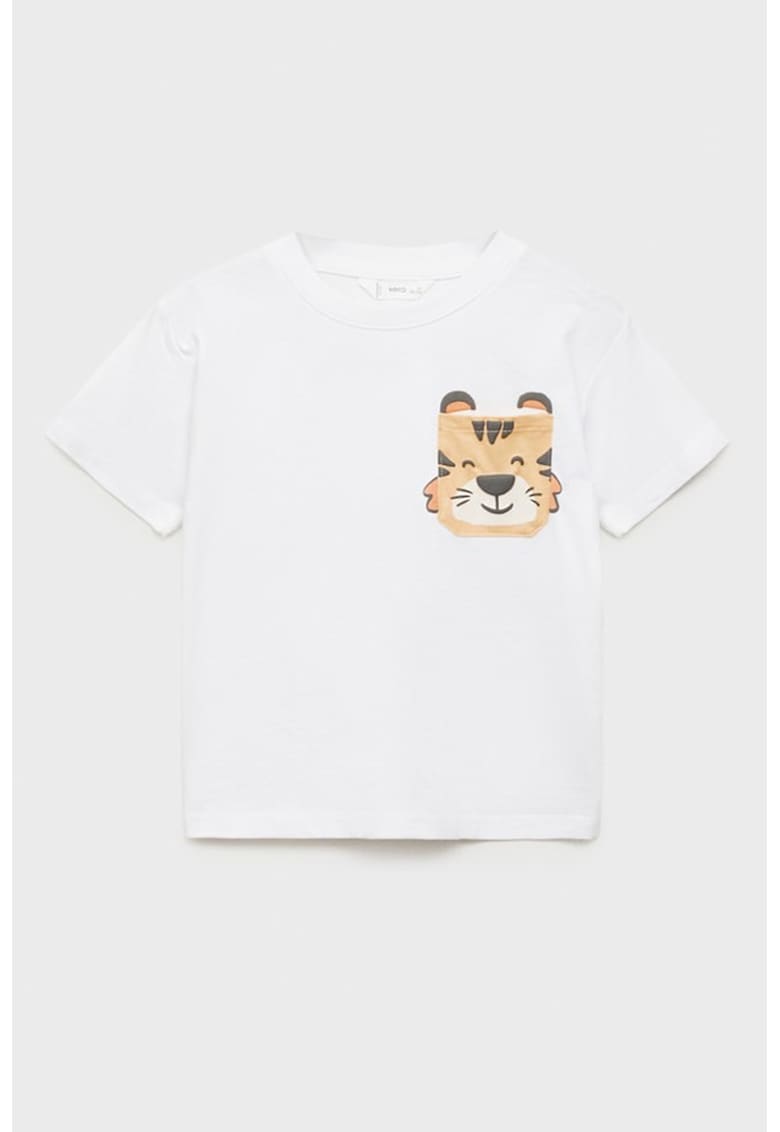 Tricou cu decolteu la baza gatului - din bumbac