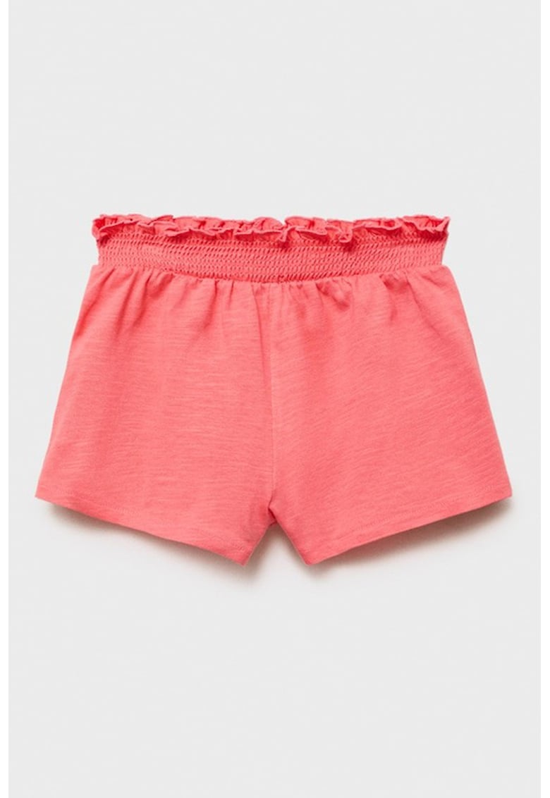 Pantaloni scurti cu talie elastica - Coral