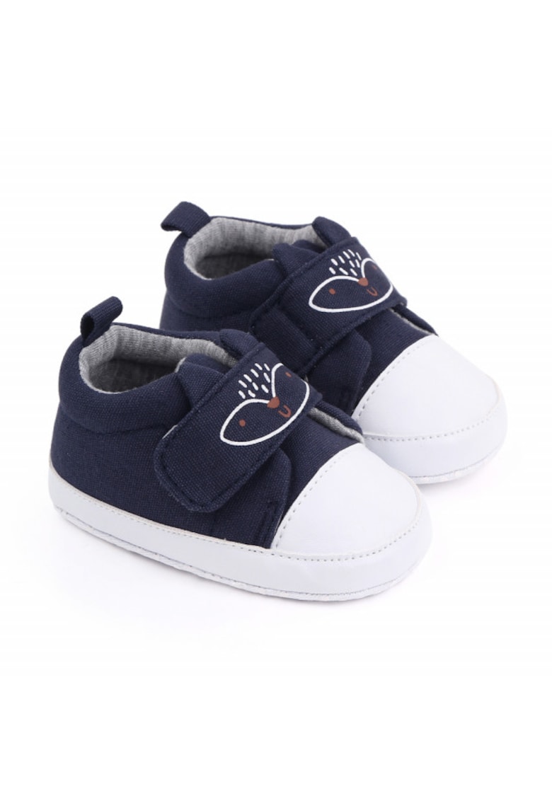 Tenisi Model Ratonel - Casual - Piele ecologica - Textil - Baieti - Velcro - Bleumarin - 3-6 luni -