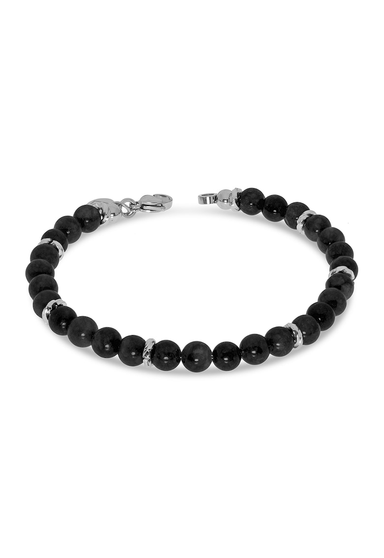 Bratara din otel inoxidabil decoarata cu margele