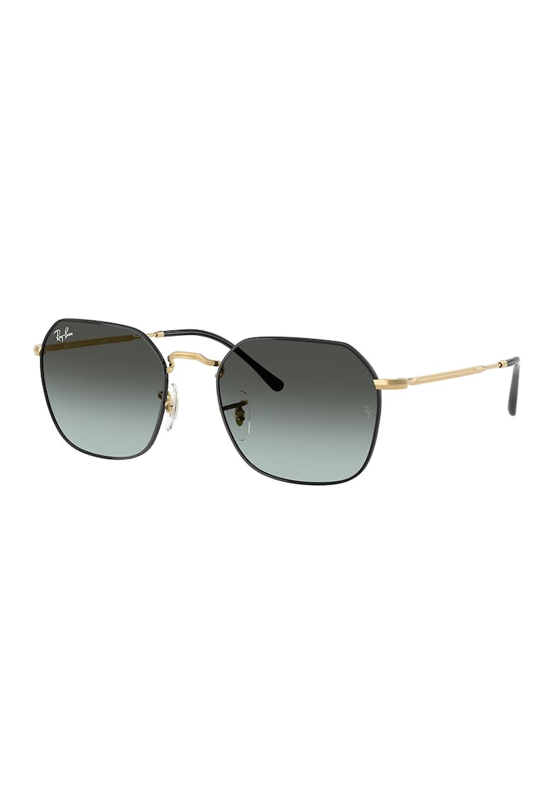 Ochelari de soare unisex cu lentile in degrade - Auriu