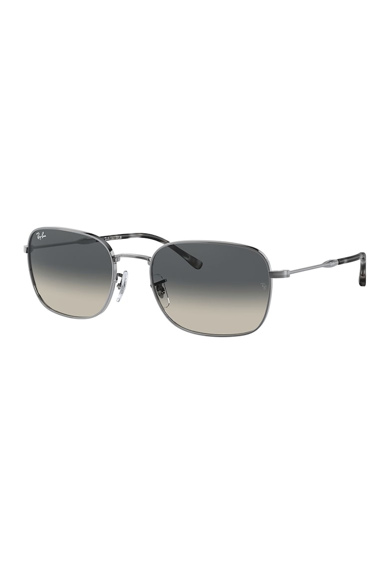 Ochelari de soare unisex cu rama metalica - Argintiu inchis