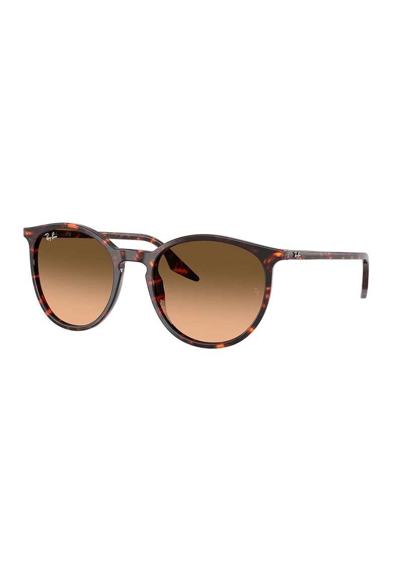 Ochelari de soare pantos unisex cu lentile cu aspect in degrade - Negru/Maro