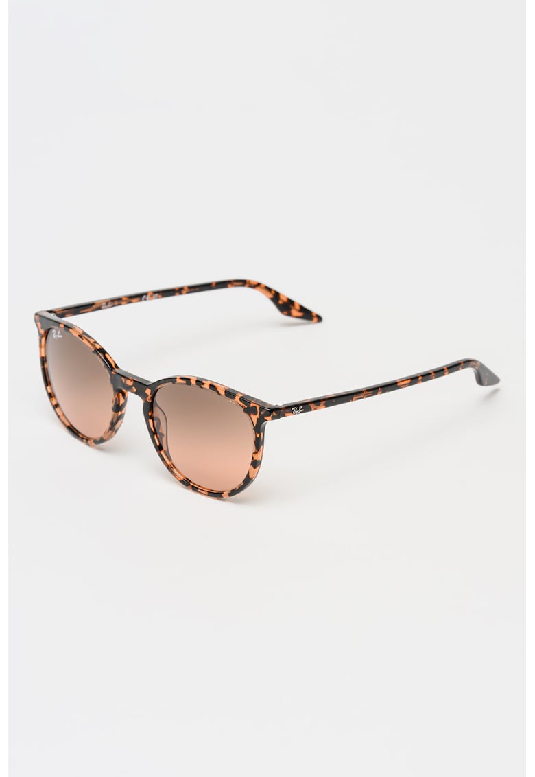 Ochelari de soare pantos unisex cu lentile cu aspect in degrade - Negru/Maro