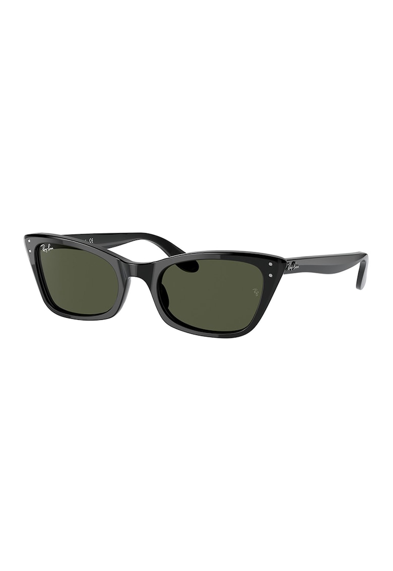 Ochelari de soare cat-eye slim - Negru