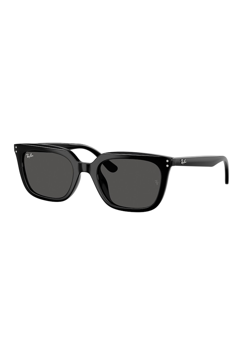 Ochelari de soare wayfarer unisex cu lentile uni - Negru