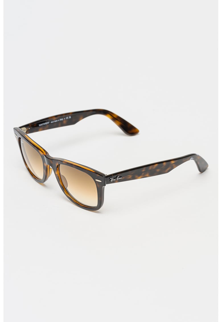 Ochelari de soare wayfarer unisex - Maro/Galben
