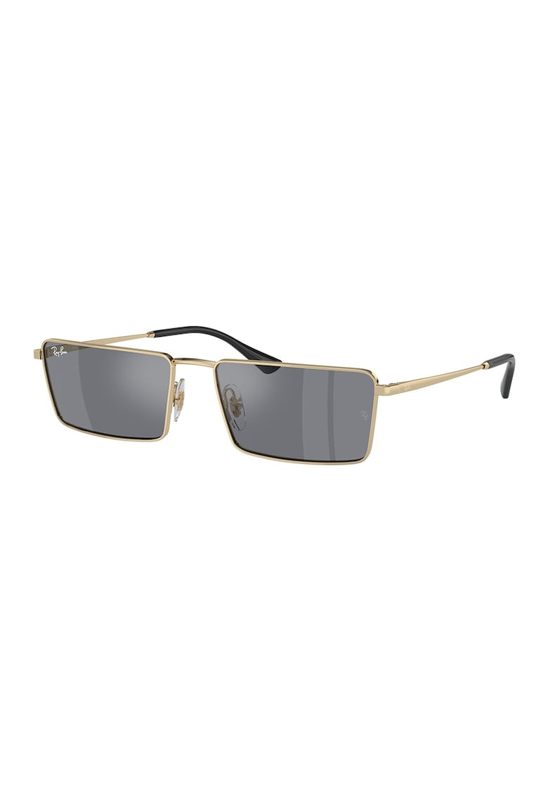 Ochelari de soare unisex cu rama metalica Emy - Auriu