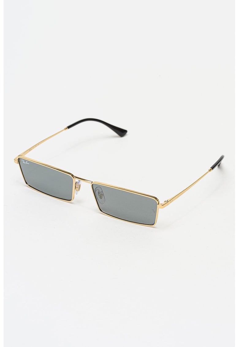 Ochelari de soare unisex cu rama metalica Emy - Auriu