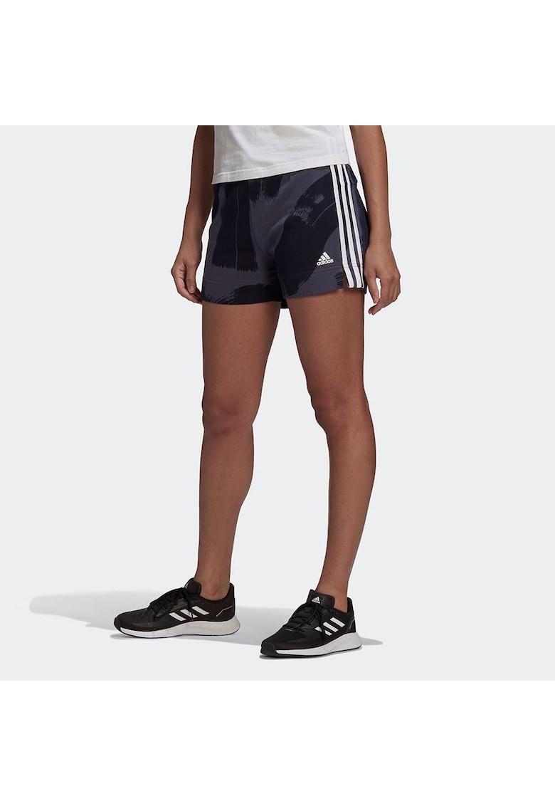 Pantaloni sport dama slim - negru - bumbac - cu fante laterale