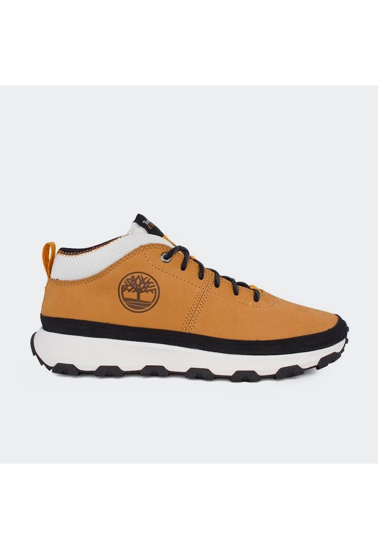 Pantofi sport Winsor Trail Mid - piele nubuc - gri - talpa din spuma reciclabila - brant OrthoLite