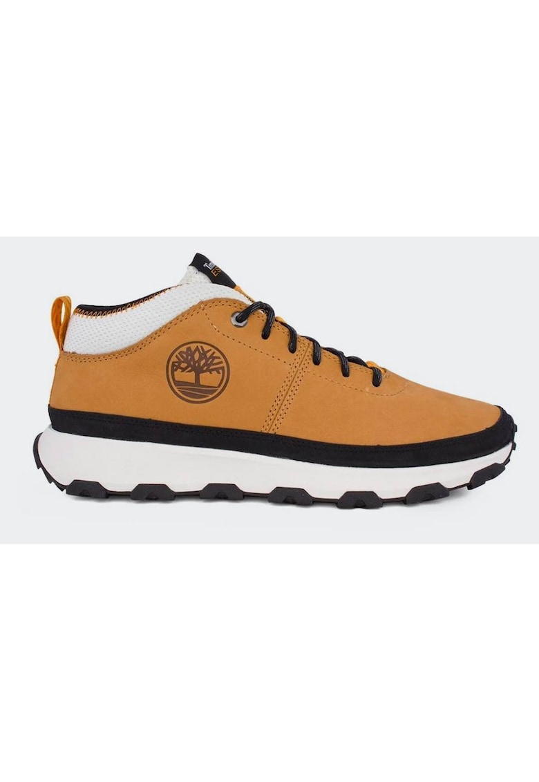 Pantofi sport Winsor Trail Mid - piele nubuc - gri - talpa din spuma reciclabila - brant OrthoLite