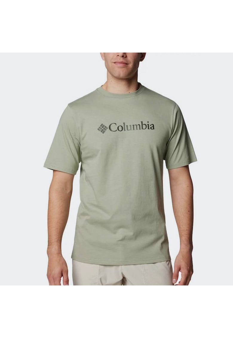 Tricou sport barbati - CSC Basic Logo - croiala confortabila - culoare Safari - 100% bumbac