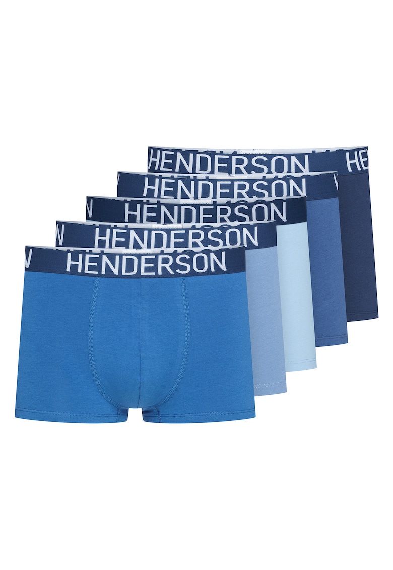 Set boxeri barbati - 5 perechi - Albastru - Bumbac