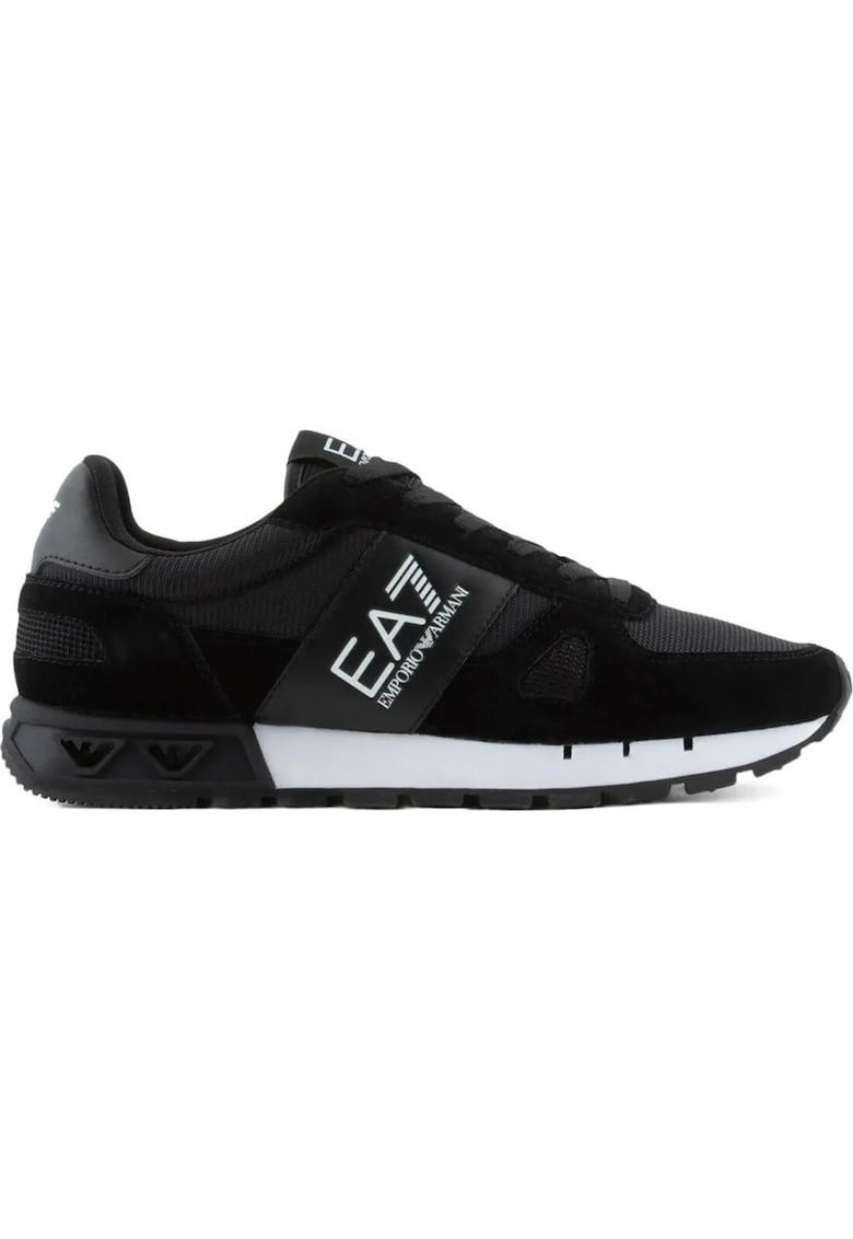 Pantofi sport - casual - negru - poliester - piele de vaca