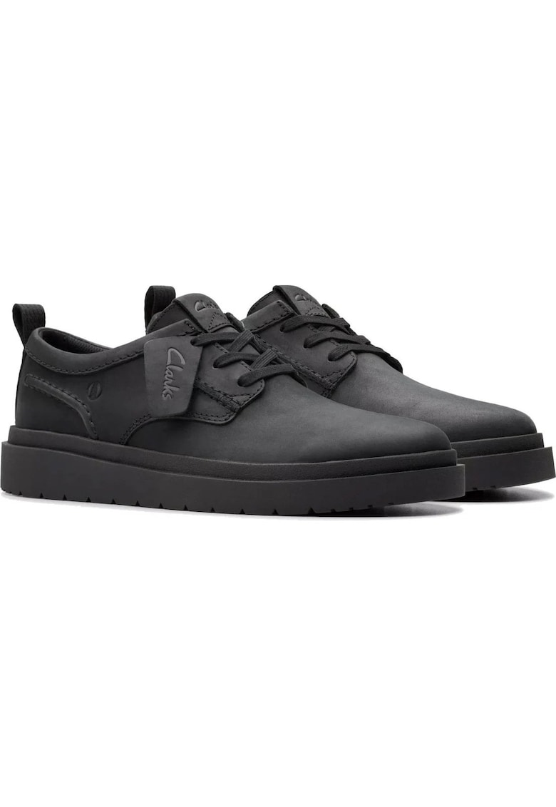 Pantofi sport - Casual - platforma - Negru - Piele naturala