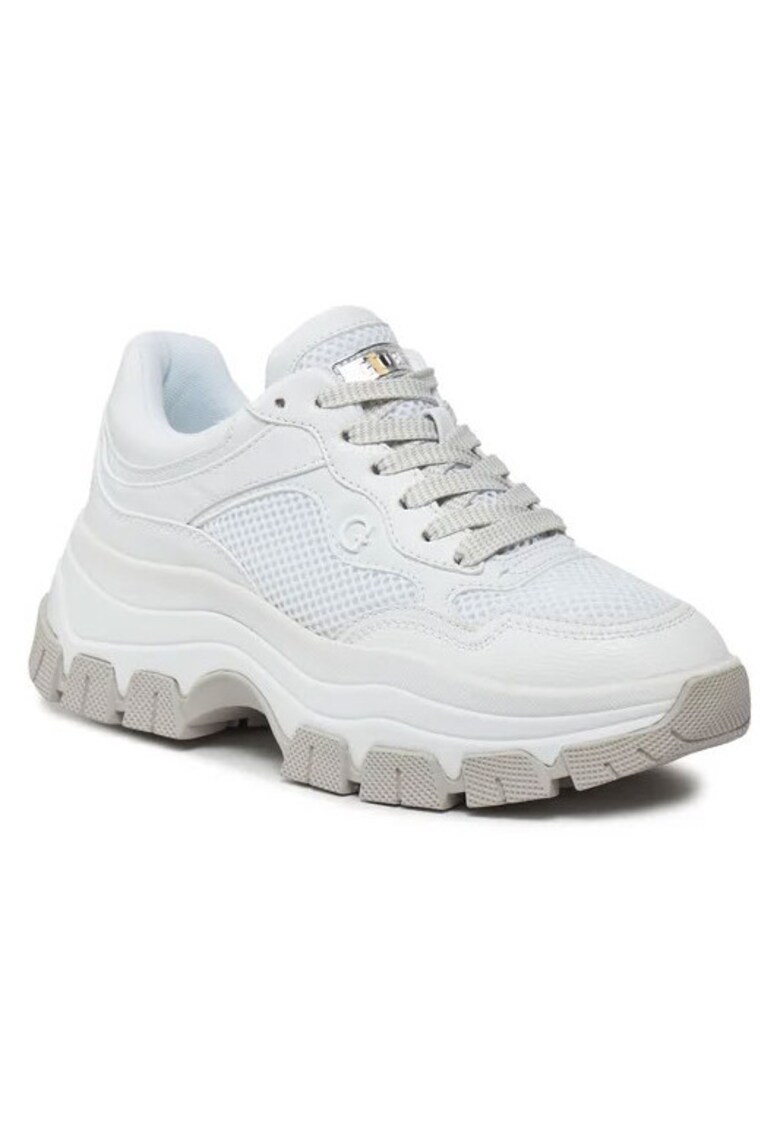 Pantofi dama - Piele ecologica - Alb - Alb