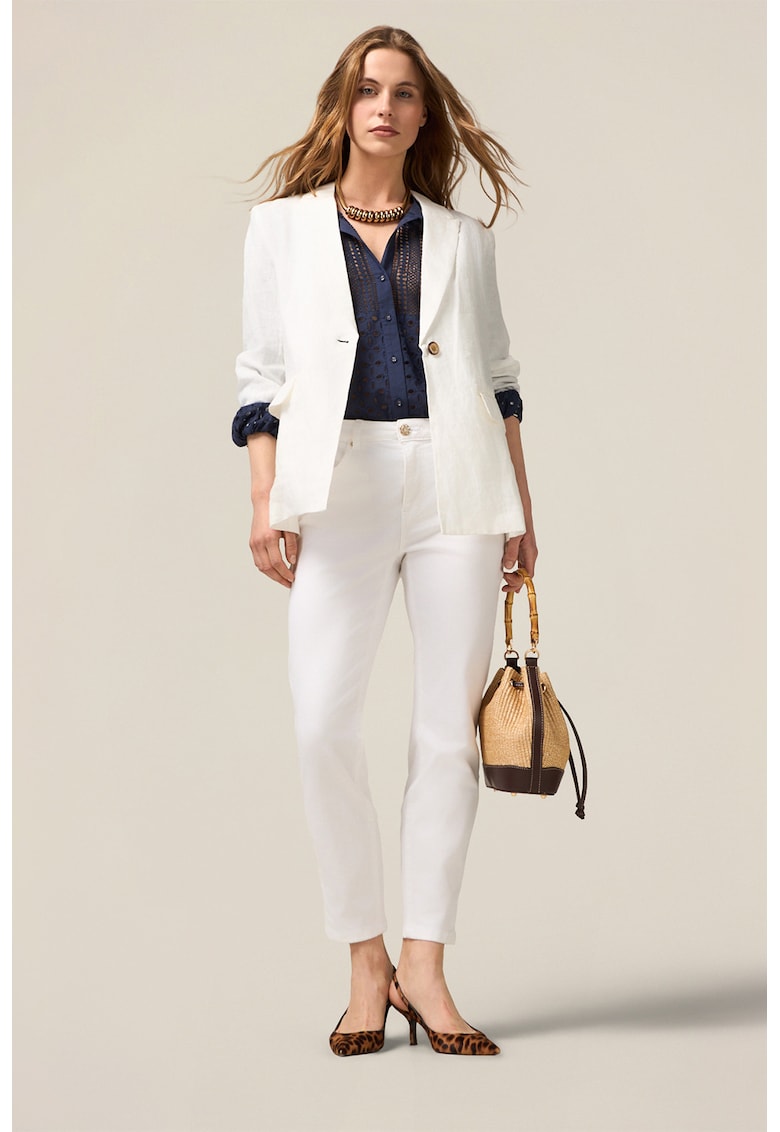 Pantaloni crop slim fit