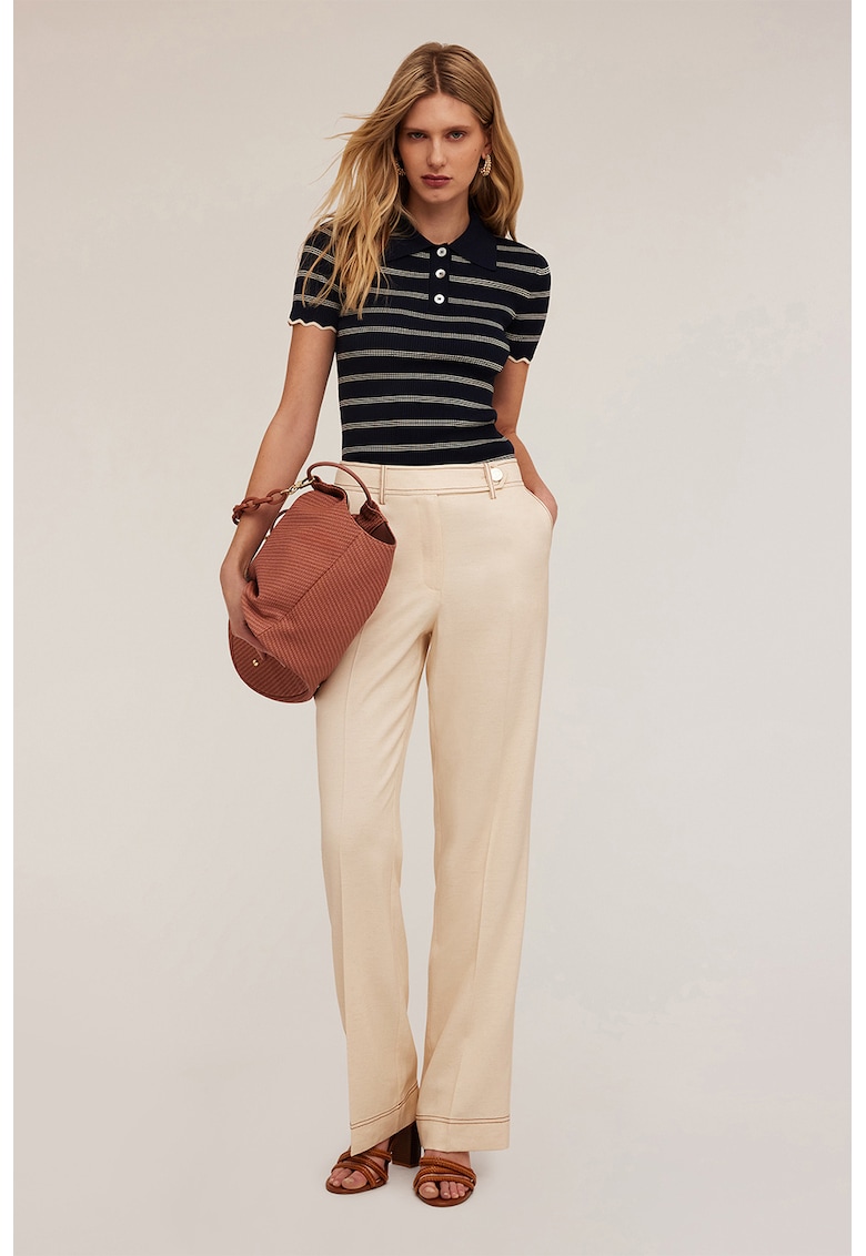 Pantaloni eleganti cu croiala dreapta