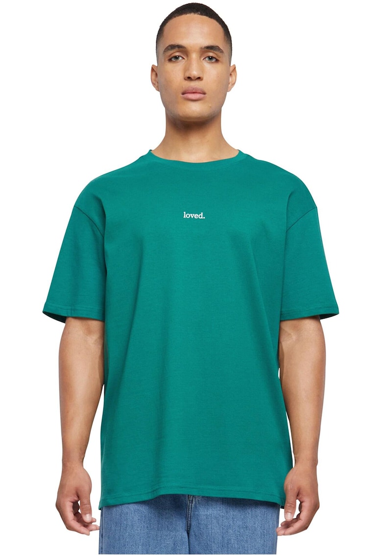 Tricou uni cu decolteu la baza gatului - Verde persan