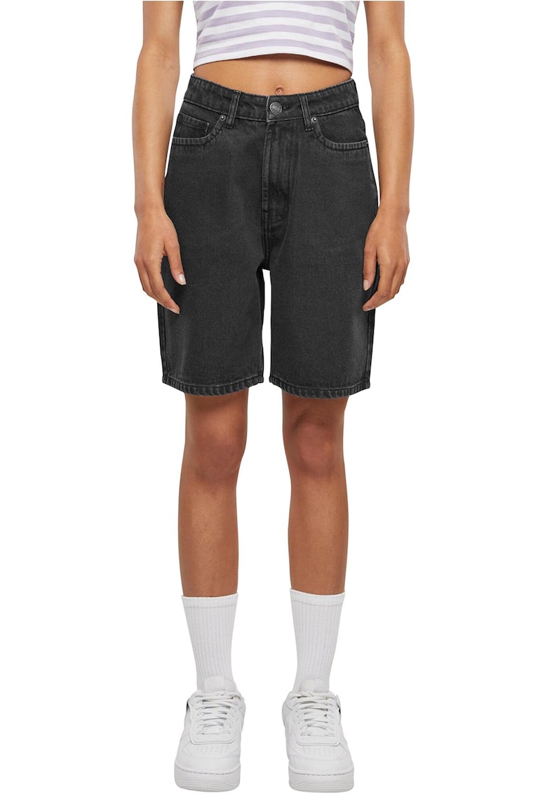 Pantaloni scurti din denim cu talie inalta